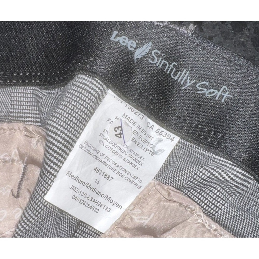(7/b52)Lee Comforts Fit Pant Women Black Size 14 Straight - Picture 9 of 11